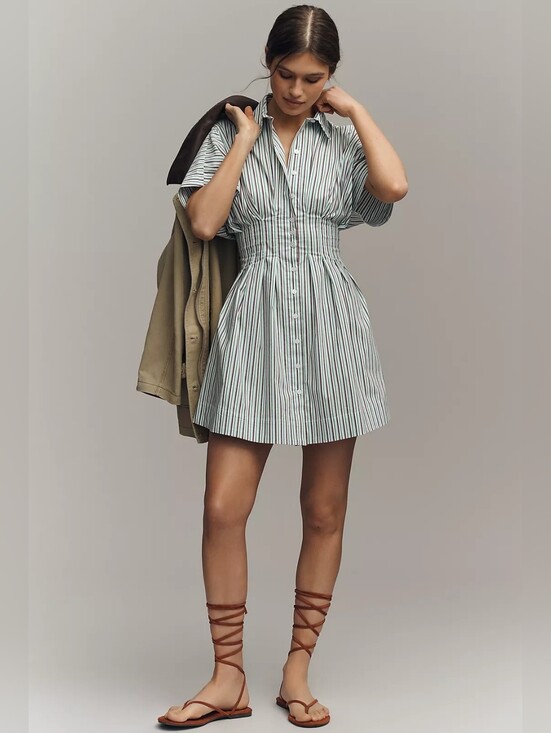 Anthropologie Dresses & Skirts - Tobie Mini Shirt Dress by Exquise
